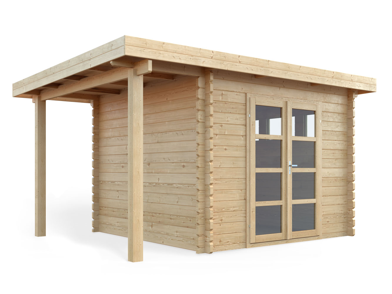 Do you have a little bigger size? And do you have a design with a single slanted roof?