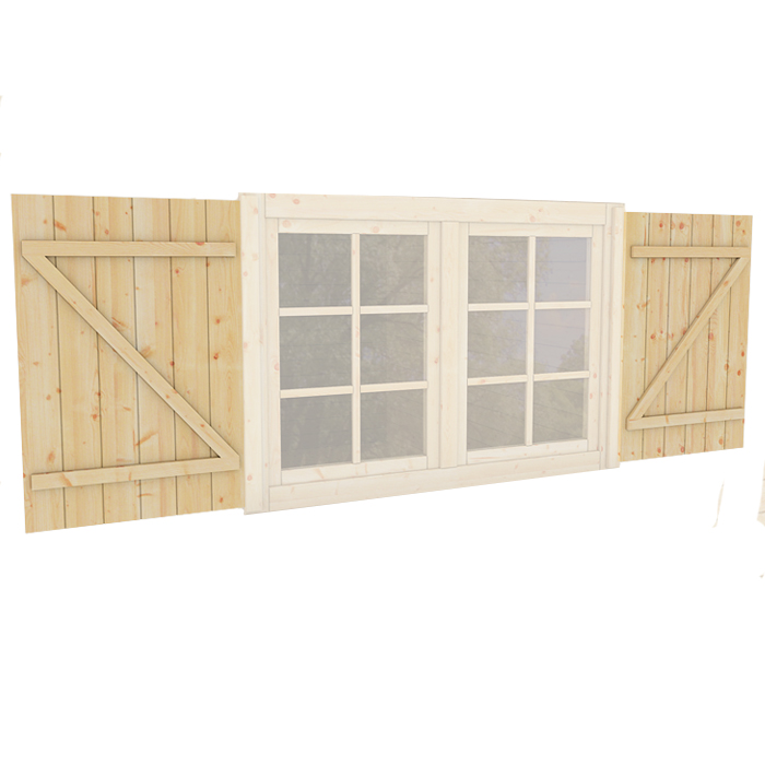Window shutters for double window Questions & Answers